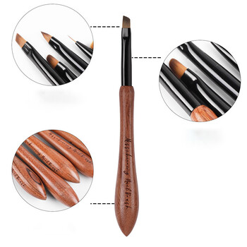 1 τμχ Nails Art Brushes for Manicure UV Gel Brush Extensions Ακρυλικό Μανικιούρ Ζωγραφική Εργαλεία ζωγραφικής Halo Dye Drawing