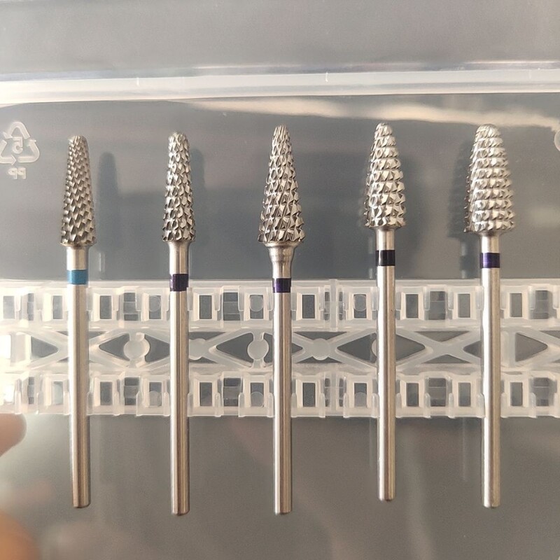 Konusno svrdlo od karbida za nokte 3/32" Glodalo za manikuru Rotirajuće svrdlo za nokte Električna bušilica Dodatna oprema