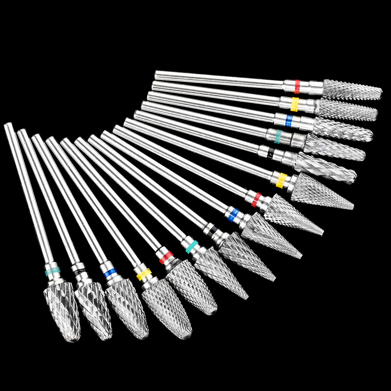 1 kom. Svrdla za nokte od volframovog karbida Dodatna električna bušilica za manikuru Glodala za skidanje gel laka za nokte Alati za nokte