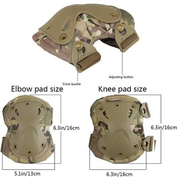 Външна тактическа защитна екипировка Наколенки Подложки за лакти за CS Колоездене Планински и туризъм Защита Спортен лов Наколенки