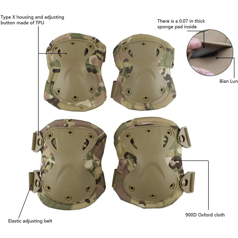 Vanjska taktička zaštitna oprema Štitnici za koljena Štitnici za laktove za CS Biciklizam Planinarenje i planinarenje Zaštita Štitnik za koljena Sportski lov