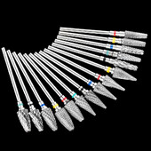 1 KOM Karbidna svrdla za nokte Električna bušilica Turpije Glodalo Manikura Burr Uklanjanje zanoktica Mlaznice Oprema za uređenje noktiju