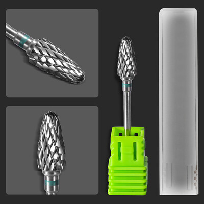 1 KOM Karbidna svrdla za nokte Električna bušilica Turpije Glodalo Manikura Burr Uklanjanje zanoktica Mlaznice Oprema za uređenje noktiju