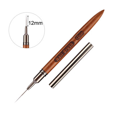 Trokutasta olovka za kist za crtanje noktiju 3D savjeti Fototerapija s uzorkom Akrilna četka za nokte UV gel Alati za DIY manikuru Četke za nokte s drvenom drškom