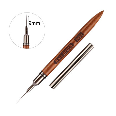 Trokutasta olovka za kist za crtanje noktiju 3D savjeti Fototerapija s uzorkom Akrilna četka za nokte UV gel Alati za DIY manikuru Četke za nokte s drvenom drškom