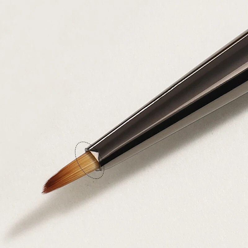 Trokutasta olovka za kist za crtanje noktiju 3D savjeti Fototerapija s uzorkom Akrilna četka za nokte UV gel Alati za DIY manikuru Četke za nokte s drvenom drškom