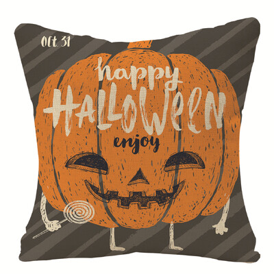Halloween Pumpkin Ghost Print Pattern Jastuk Navlaka Kućni Dnevni Boravak Sofa Dekoracija Baciti Jastuk 
