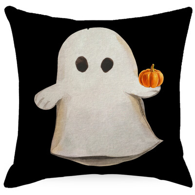 Halloween Pumpkin Ghost Print Pattern Jastuk Navlaka Kućni Dnevni Boravak Sofa Dekoracija Baciti Jastuk 