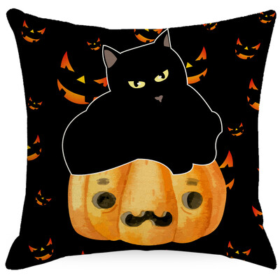 Halloween Pumpkin Ghost Print Pattern Jastuk Navlaka Kućni Dnevni Boravak Sofa Dekoracija Baciti Jastuk 