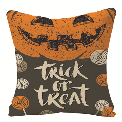 Halloween Pumpkin Ghost Print Pattern Jastuk Navlaka Kućni Dnevni Boravak Sofa Dekoracija Baciti Jastuk 