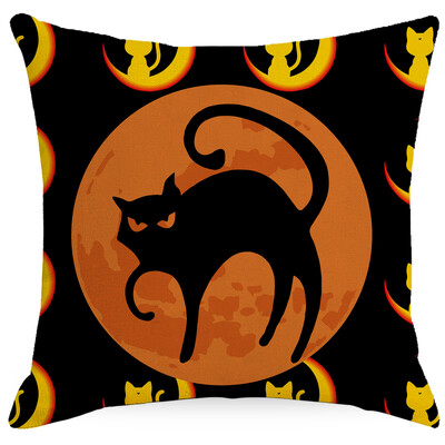 Halloween Pumpkin Ghost Print Pattern Jastuk Navlaka Kućni Dnevni Boravak Sofa Dekoracija Baciti Jastuk 