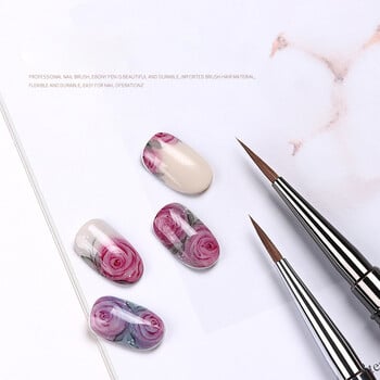 Kolinsky Nail Art Painting Brush Gradient Nail Liner Brushes Acrylic Lines Striping Drawing Eργαλείο μανικιούρ ζωγραφικής με ακουαρέλα