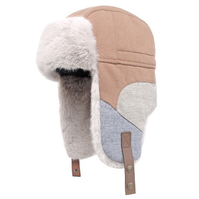 2023 Zimska pamučna čvrsta kapa za zaštitu ušiju Podesiva vanjska kapa Skullies Beanies Bomber šeširi Kapa koja održava toplinu za muškarce i žene 03
