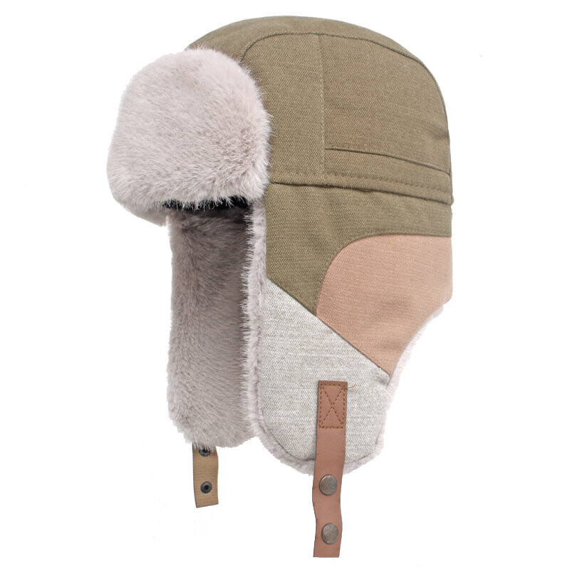 2023 Zimska pamučna čvrsta kapa za zaštitu ušiju Podesiva vanjska kapa Skullies Beanies Bomber šeširi Kapa koja održava toplinu za muškarce i žene 03