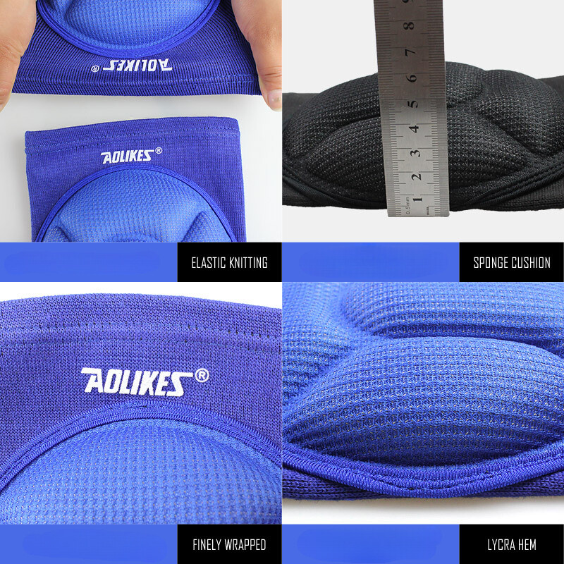 1 ζεύγος παχύρρευστη επιγονατίδα βόλεϊ ακραίων αθλημάτων Επιγονατίδα ποδοσφαίρου Προστασία ποδήλατο προστατευτικό γονάτου