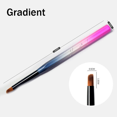 1Pc Nail Art Brush Liner Gradient Shading Paining Σχέδιο Λουλούδια Συμβουλές στυλό Ακρυλικό Gel UV Polish Design Εργαλεία μανικιούρ