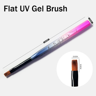 1Pc Nail Art Brush Liner Gradient Shading Paining Σχέδιο Λουλούδια Συμβουλές στυλό Ακρυλικό Gel UV Polish Design Εργαλεία μανικιούρ