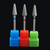 EasyNail~3/32'' volframist terasest küünepuuriotsakuga küüneviil Karbiidotsik Geelieemaldaja Küünepuhastusvahend Millings Bit M0413