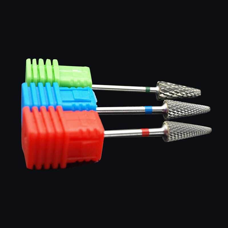 EasyNail~3/32'' volframist terasest küünepuuriotsakuga küüneviil Karbiidotsik Geelieemaldaja Küünepuhastusvahend Millings Bit M0413