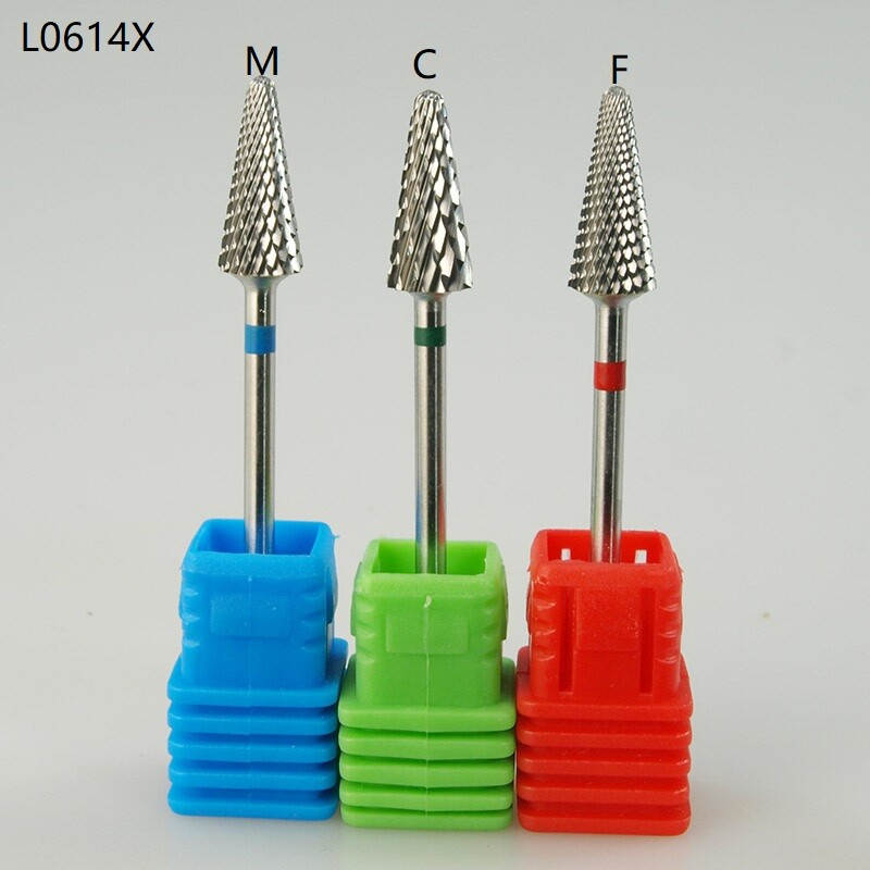 EasyNail~3/32'' volframist terasest küünepuuriotsakuga küüneviil Karbiidotsik Geelieemaldaja Küünepuhastusvahend Millings Bit M0413