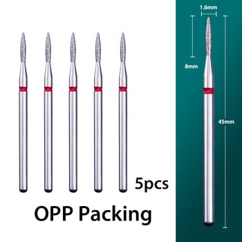 5 бр./лот Диамантено свредло за нокти Свредло за кутикула Почистване на фрези Фреза за кожички Свредла за нокти Аксесоари за маникюр