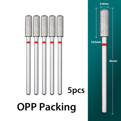 5 τμχ/παρτίδα Διαμαντένιο τρυπάνι νυχιών Επιδερμίδα Clean Burr Milling Cuticle Cutter Drill Bets Αξεσουάρ μανικιούρ