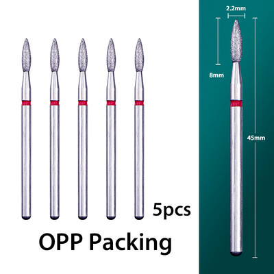 5 τμχ/παρτίδα Διαμαντένιο τρυπάνι νυχιών Επιδερμίδα Clean Burr Milling Cuticle Cutter Drill Bets Αξεσουάρ μανικιούρ