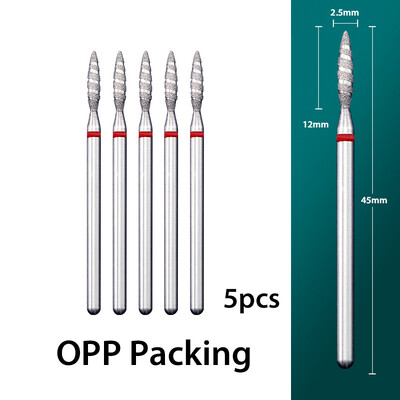 5 τμχ/παρτίδα Διαμαντένιο τρυπάνι νυχιών Επιδερμίδα Clean Burr Milling Cuticle Cutter Drill Bets Αξεσουάρ μανικιούρ