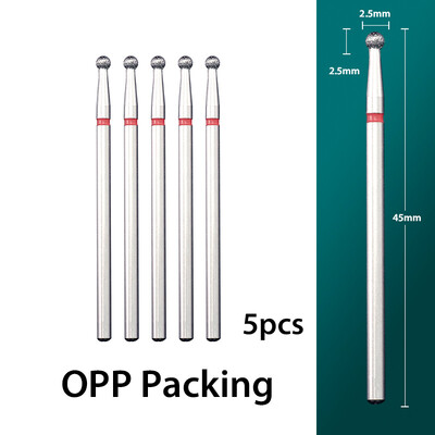 5 τμχ/παρτίδα Διαμαντένιο τρυπάνι νυχιών Επιδερμίδα Clean Burr Milling Cuticle Cutter Drill Bets Αξεσουάρ μανικιούρ
