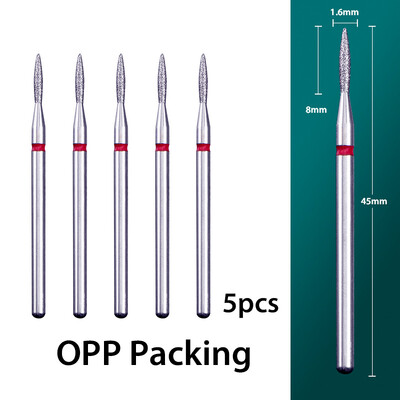 5 τμχ/παρτίδα Διαμαντένιο τρυπάνι νυχιών Επιδερμίδα Clean Burr Milling Cuticle Cutter Drill Bets Αξεσουάρ μανικιούρ