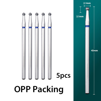 5 τμχ/παρτίδα Διαμαντένιο τρυπάνι νυχιών Επιδερμίδα Clean Burr Milling Cuticle Cutter Drill Bets Αξεσουάρ μανικιούρ