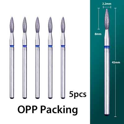 5 τμχ/παρτίδα Διαμαντένιο τρυπάνι νυχιών Επιδερμίδα Clean Burr Milling Cuticle Cutter Drill Bets Αξεσουάρ μανικιούρ