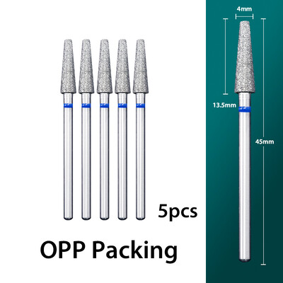 5 τμχ/παρτίδα Διαμαντένιο τρυπάνι νυχιών Επιδερμίδα Clean Burr Milling Cuticle Cutter Drill Bets Αξεσουάρ μανικιούρ