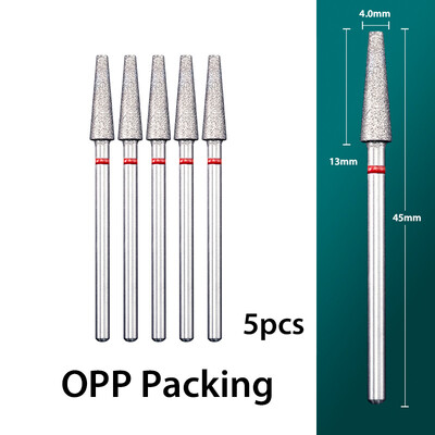 5 τμχ/παρτίδα Διαμαντένιο τρυπάνι νυχιών Επιδερμίδα Clean Burr Milling Cuticle Cutter Drill Bets Αξεσουάρ μανικιούρ