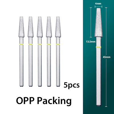 5 τμχ/παρτίδα Διαμαντένιο τρυπάνι νυχιών Επιδερμίδα Clean Burr Milling Cuticle Cutter Drill Bets Αξεσουάρ μανικιούρ