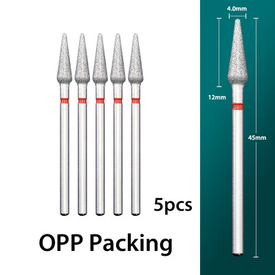 5 τμχ/παρτίδα Διαμαντένιο τρυπάνι νυχιών Επιδερμίδα Clean Burr Milling Cuticle Cutter Drill Bets Αξεσουάρ μανικιούρ