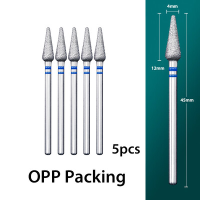 5 τμχ/παρτίδα Διαμαντένιο τρυπάνι νυχιών Επιδερμίδα Clean Burr Milling Cuticle Cutter Drill Bets Αξεσουάρ μανικιούρ
