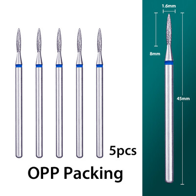 5 τμχ/παρτίδα Διαμαντένιο τρυπάνι νυχιών Επιδερμίδα Clean Burr Milling Cuticle Cutter Drill Bets Αξεσουάρ μανικιούρ