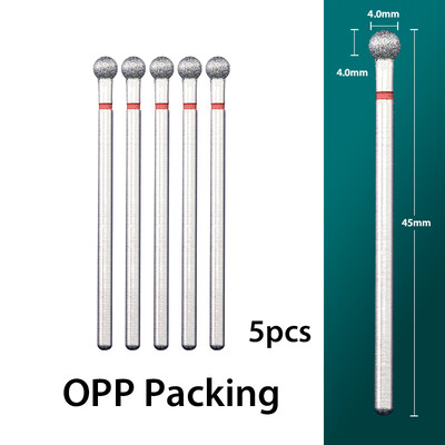 5 τμχ/παρτίδα Διαμαντένιο τρυπάνι νυχιών Επιδερμίδα Clean Burr Milling Cuticle Cutter Drill Bets Αξεσουάρ μανικιούρ