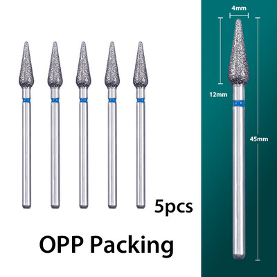 5 τμχ/παρτίδα Διαμαντένιο τρυπάνι νυχιών Επιδερμίδα Clean Burr Milling Cuticle Cutter Drill Bets Αξεσουάρ μανικιούρ