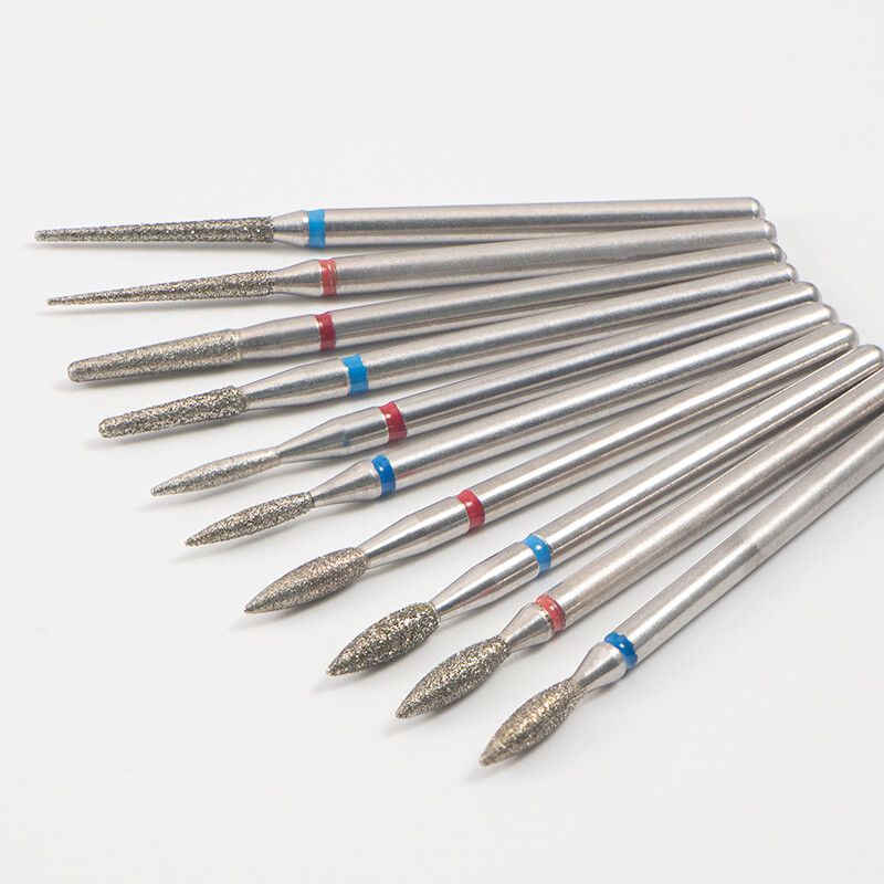 5 τμχ/παρτίδα Διαμαντένιο τρυπάνι νυχιών Επιδερμίδα Clean Burr Milling Cuticle Cutter Drill Bets Αξεσουάρ μανικιούρ