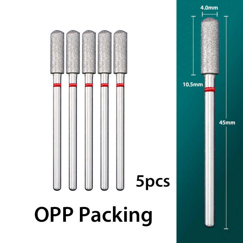 5 τμχ/παρτίδα Διαμαντένιο τρυπάνι νυχιών Επιδερμίδα Clean Burr Milling Cuticle Cutter Drill Bets Αξεσουάρ μανικιούρ