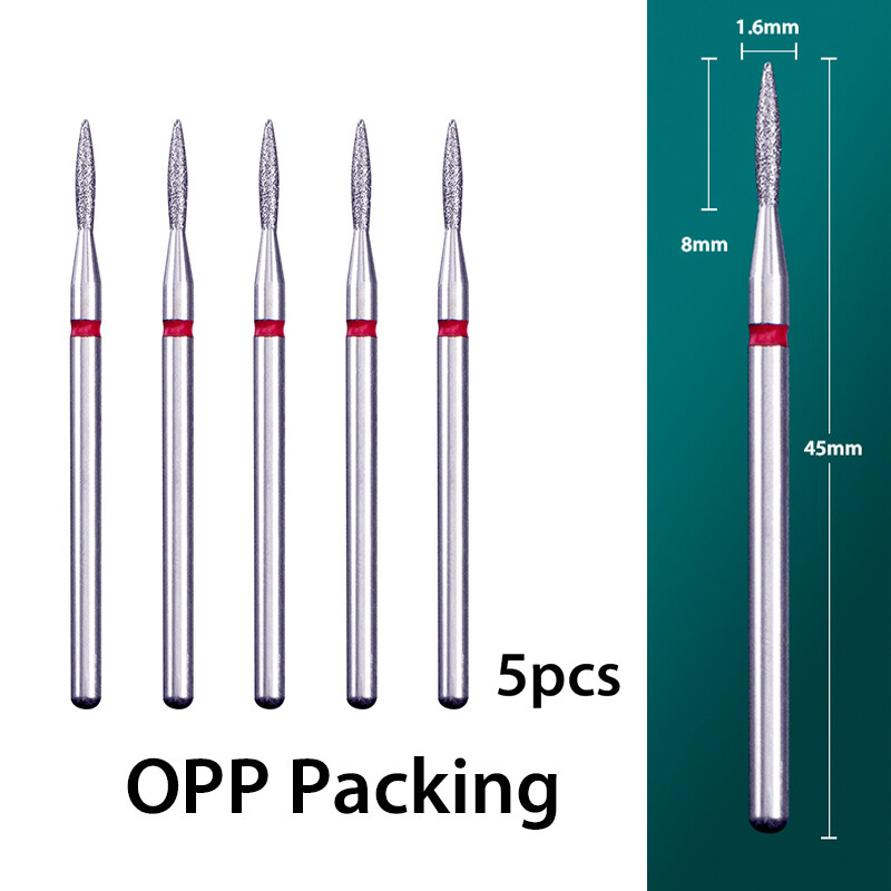 5 τμχ/παρτίδα Διαμαντένιο τρυπάνι νυχιών Επιδερμίδα Clean Burr Milling Cuticle Cutter Drill Bets Αξεσουάρ μανικιούρ