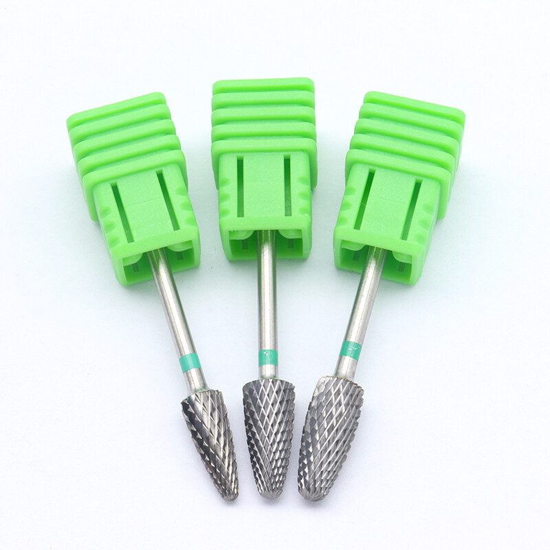 EasyNail~3/32 '' Bullet Tungsten Steel Nail Drill Bit küünetööriistad Karbiidotsik Geelieemaldaja Küüntepuhastusvahend Frees, 3 suurust