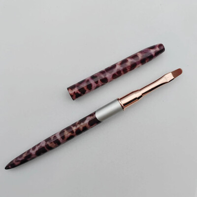 Πινέλο νυχιών Λεοπάρ λαβή Ακρυλικό πινέλο στυλό νυχιών Τζελ σκάλισμα Building Dotting Εργαλείο σχεδίασης επένδυση Βούρτσες ζωγραφικής Προμήθειες νυχιών