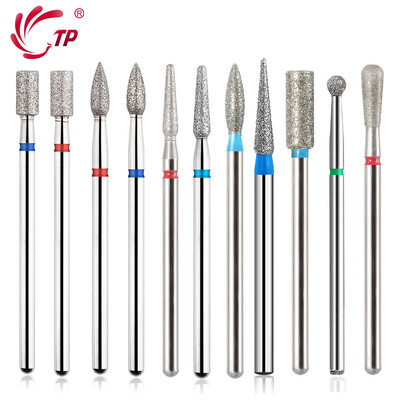 TP 2 kom/lot Dijamantno svrdlo za nokte Glodalo Nail Art Svrdlo za čišćenje zanoktica Rezač za električne glodalice Burr Nail Tools