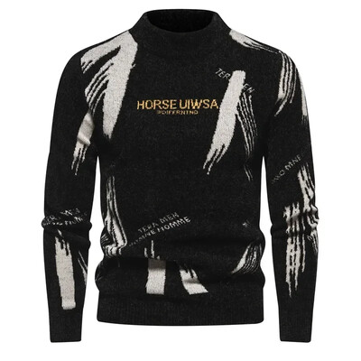 Muški pulover Novi džemper od imitacije nerca Mekan i udoban modni topli pleteni džemper Muška odjeća