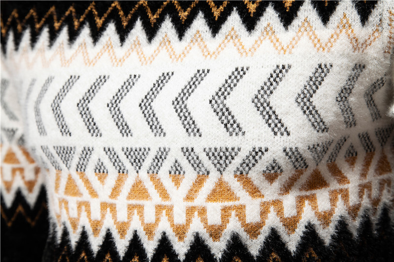 Trend Ανδρικό νέο πουλόβερ απομίμησης βιζόν Μαλακό και άνετο πουλόβερ πουλόβερ με ζεστό πλεκτό μόδας