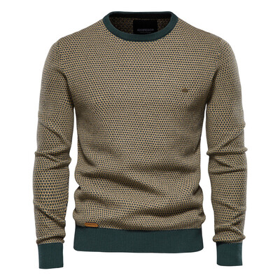 AIOPESON Cotton Loose Pullovers Ανδρικά Πουλόβερ Casual Ζεστή Ποιότητα Πλεκτά Ανδρικά Πλεκτά Πουλόβερ Χειμερινής Μόδας Ανδρικά Πουλόβερ