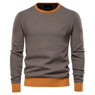AIOPESON Cotton Loose Pullovers Ανδρικά Πουλόβερ Casual Ζεστή Ποιότητα Πλεκτά Ανδρικά Πλεκτά Πουλόβερ Χειμερινής Μόδας Ανδρικά Πουλόβερ